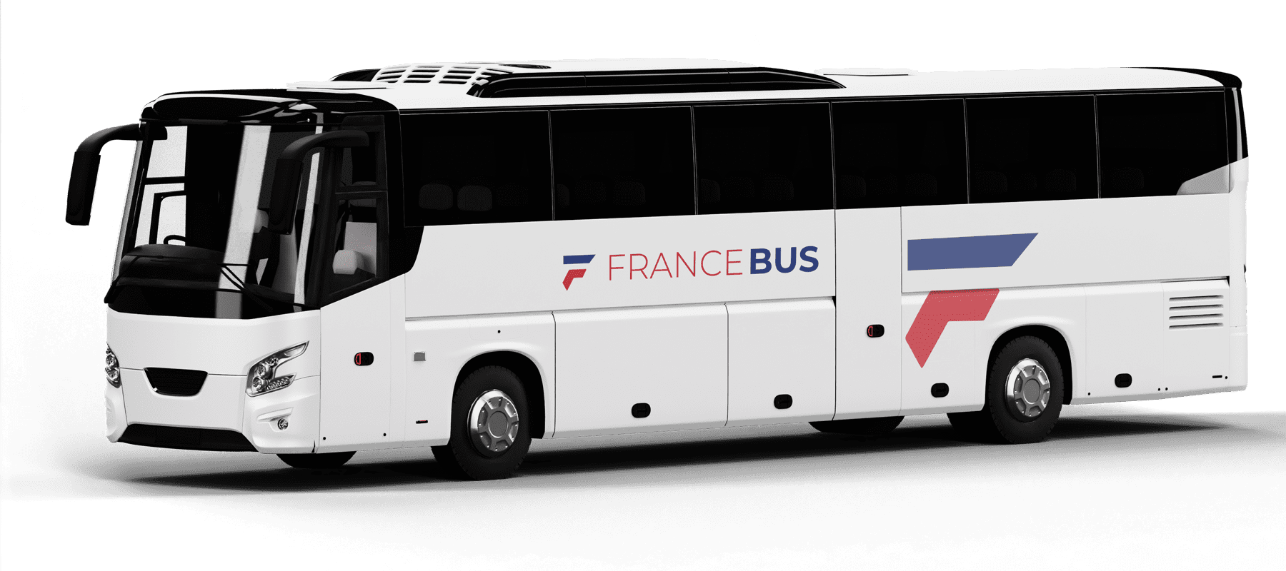Bus blanc avec logo Francebus