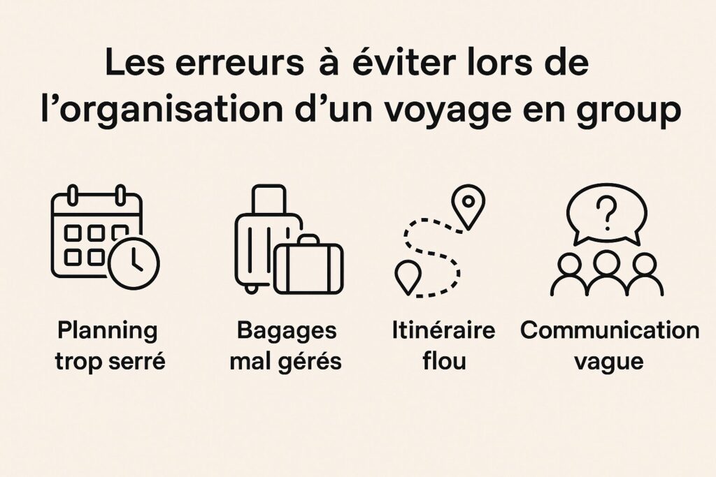 organisation d'un voyage en groupe