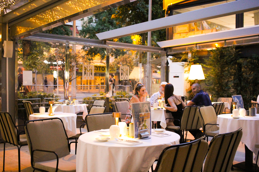 Terrasse du restaurant du Monsigny, Nice
