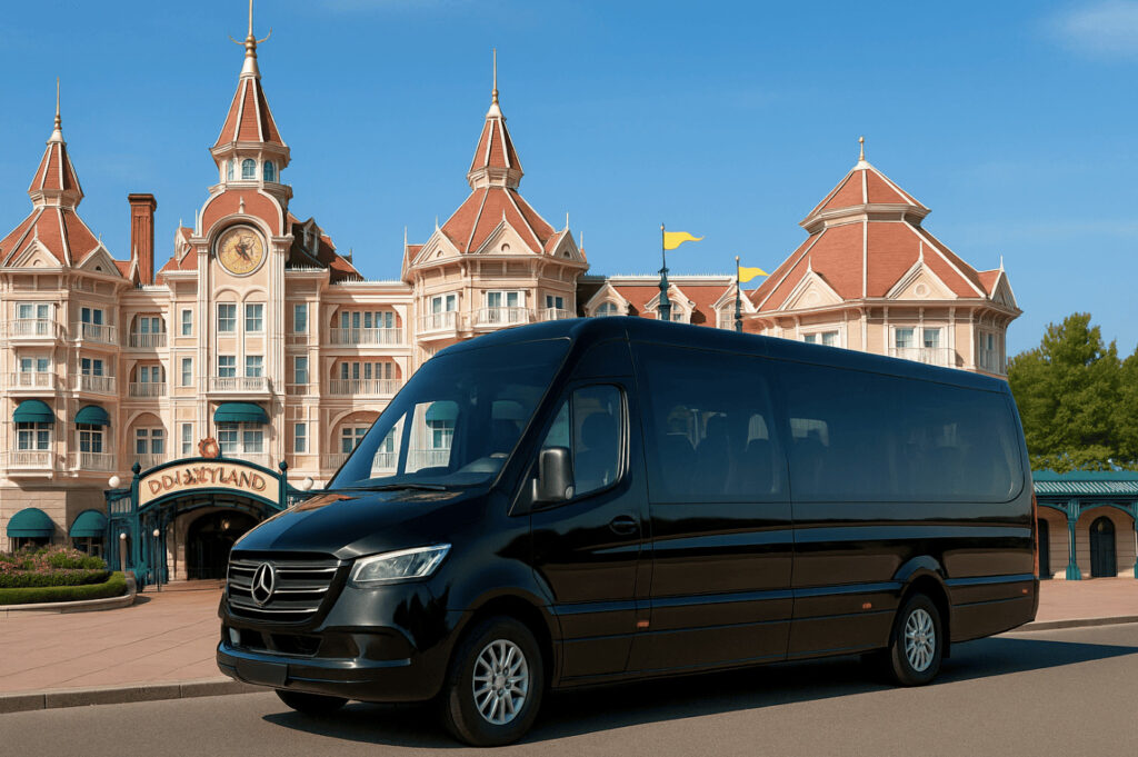 Francebus location minibus Paris Disneyland transfert aeroport Disney Paris