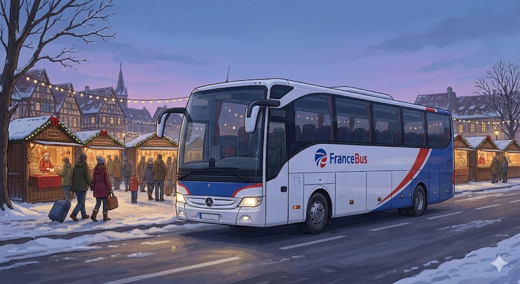 Francebus coach at Christmas