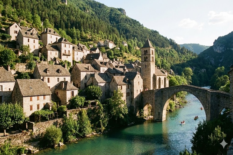 Village de Sainte-Enimie 