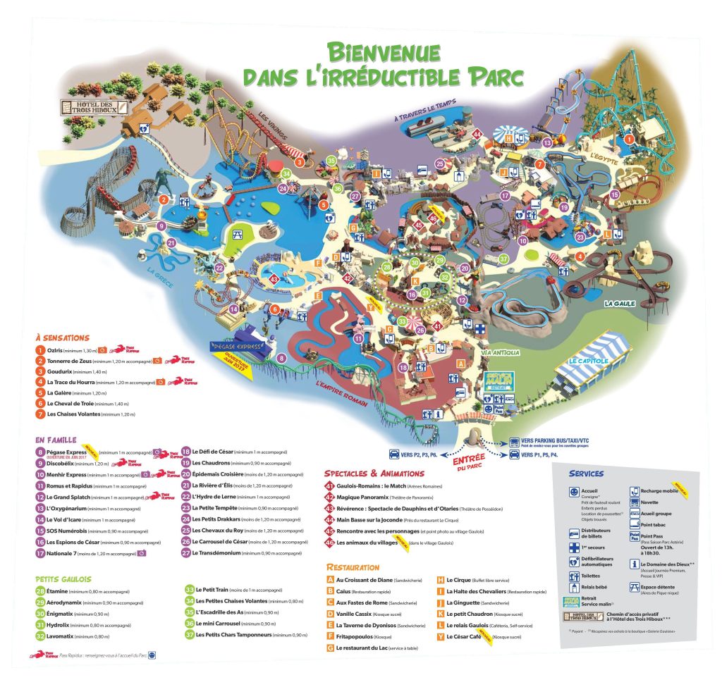 La joie du Parc Astérix : le voyage idéal pour les grands et les petits 1 plan parc astérix