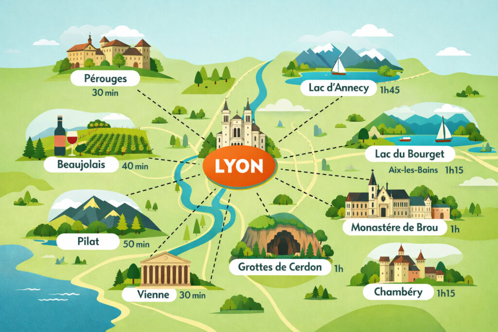 destinations departing from Lyon