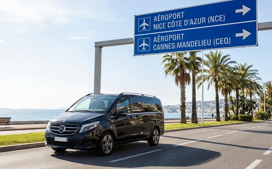 location navette aéroport Nice et Cannes