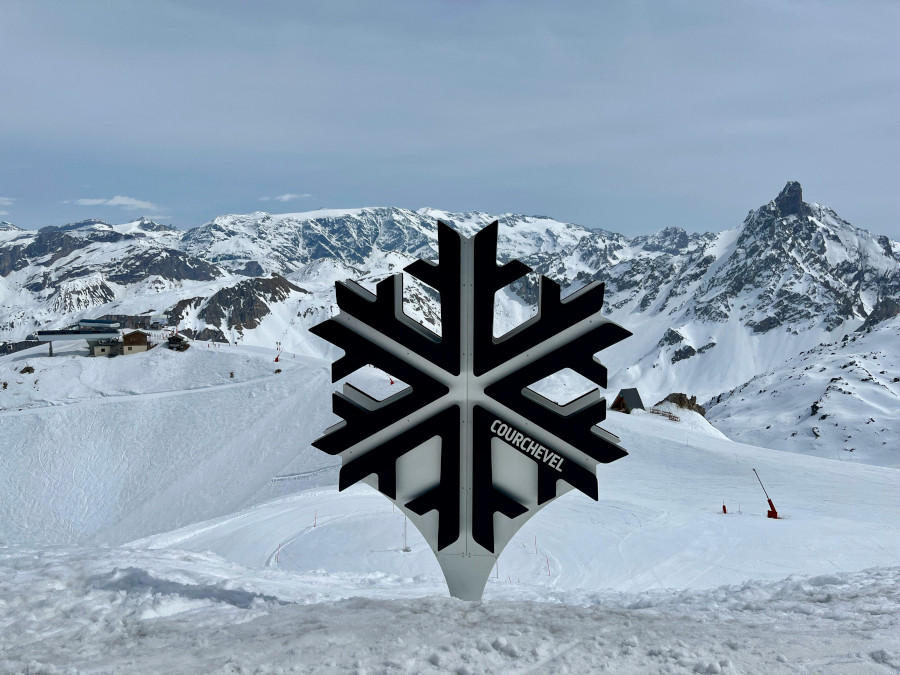 Courchevel piste de ski