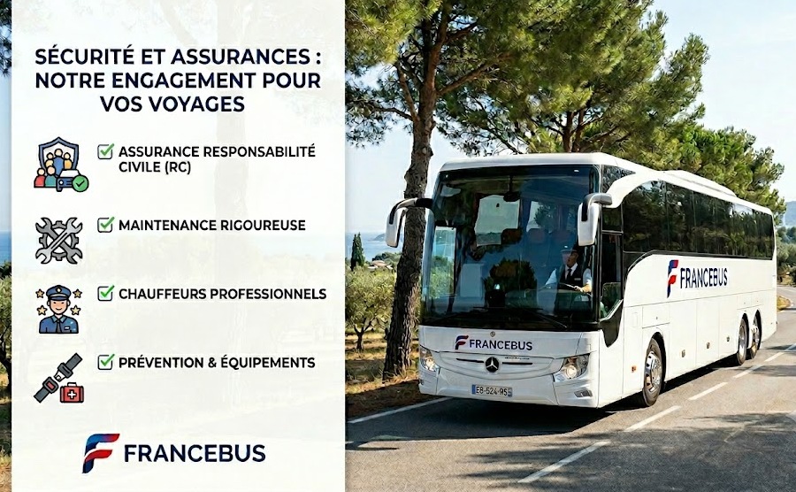Sécurité & assurances des passagers en autocar