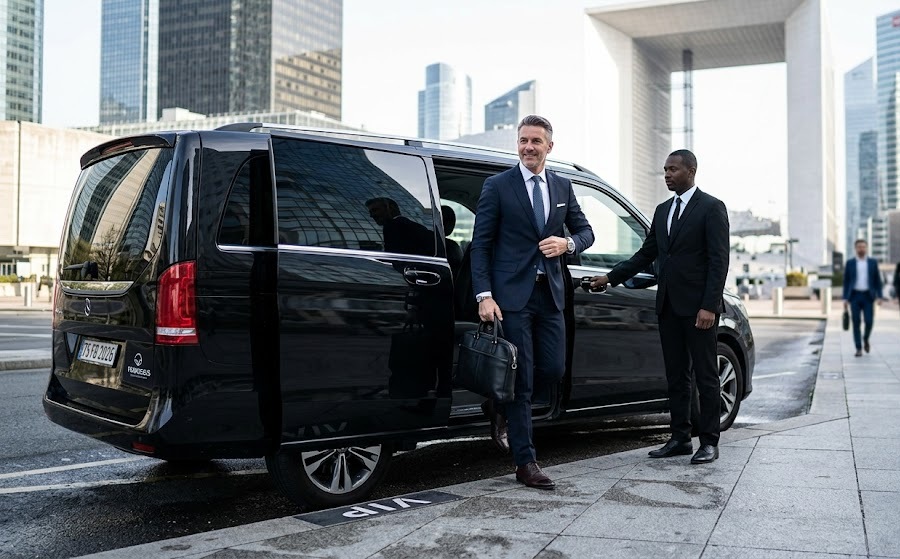 Tourisme d'affaires à Paris La Défense : Navettes et déplacements VIP 1 Location minivan Paris La Défense